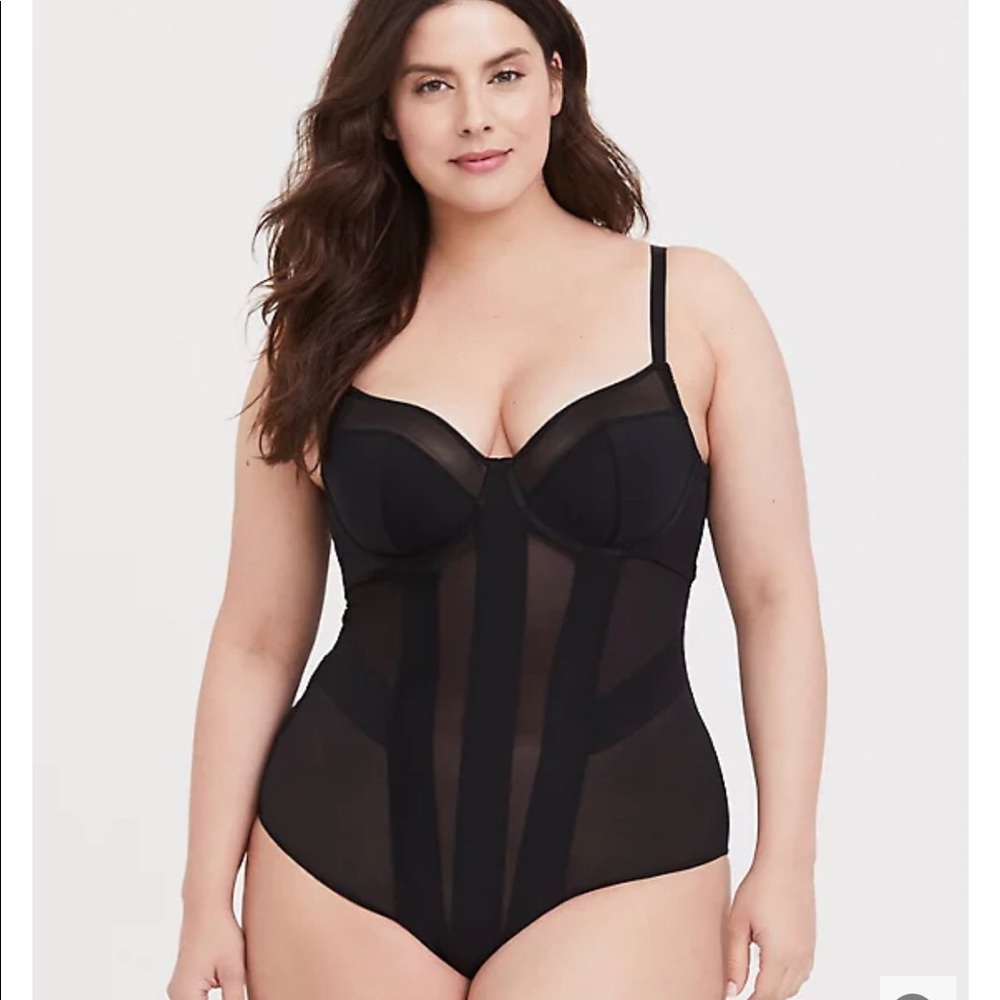 Torrid Black mesh bodysuit - Picture 1 of 3